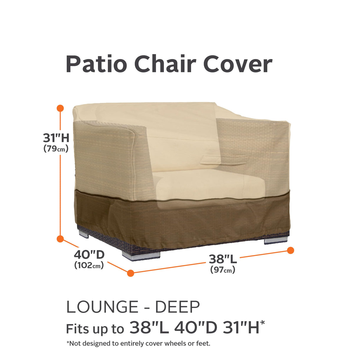 Classic Accessories Veranda fabric closeup highlights Gardelle weave and water-repellent top layer