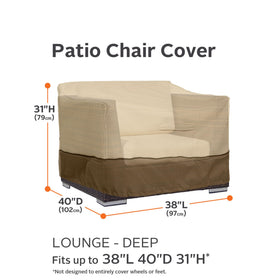 Classic Accessories Veranda fabric closeup highlights Gardelle weave and water-repellent top layer