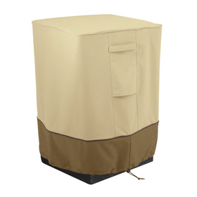 Classic Accessories Veranda fire-column cover on a 21x21x30 outdoor column, weather-ready design