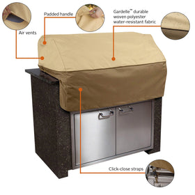 Classic Accessories Veranda padded handles aid easy fitting and removal.