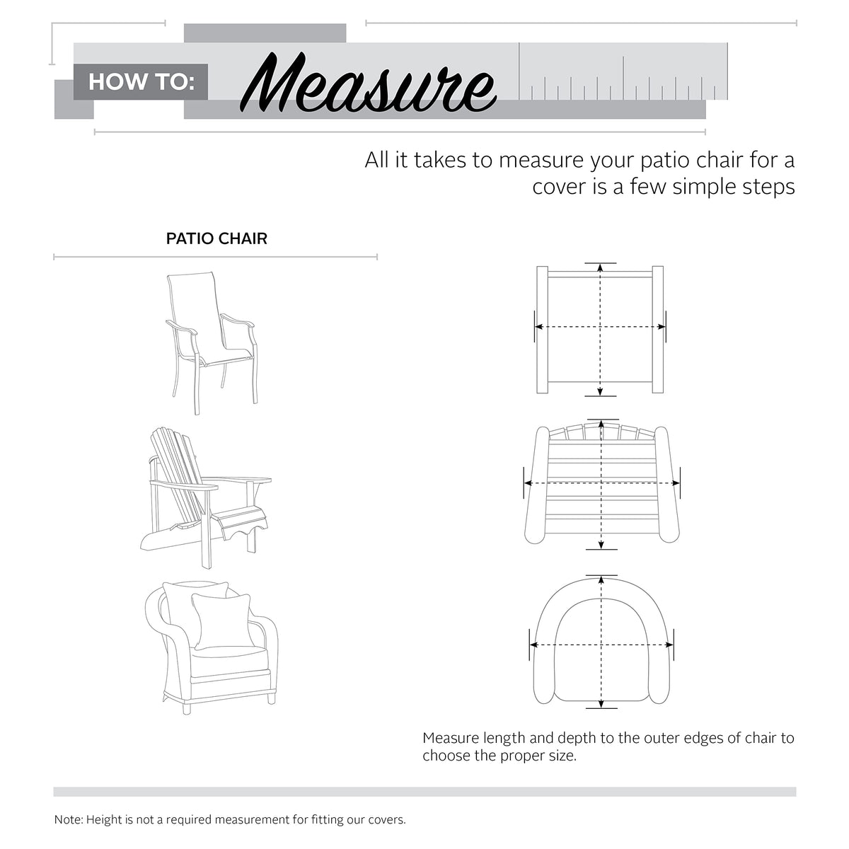 Classic Accessories Veranda padded handles facilitate easy removal and repositioning