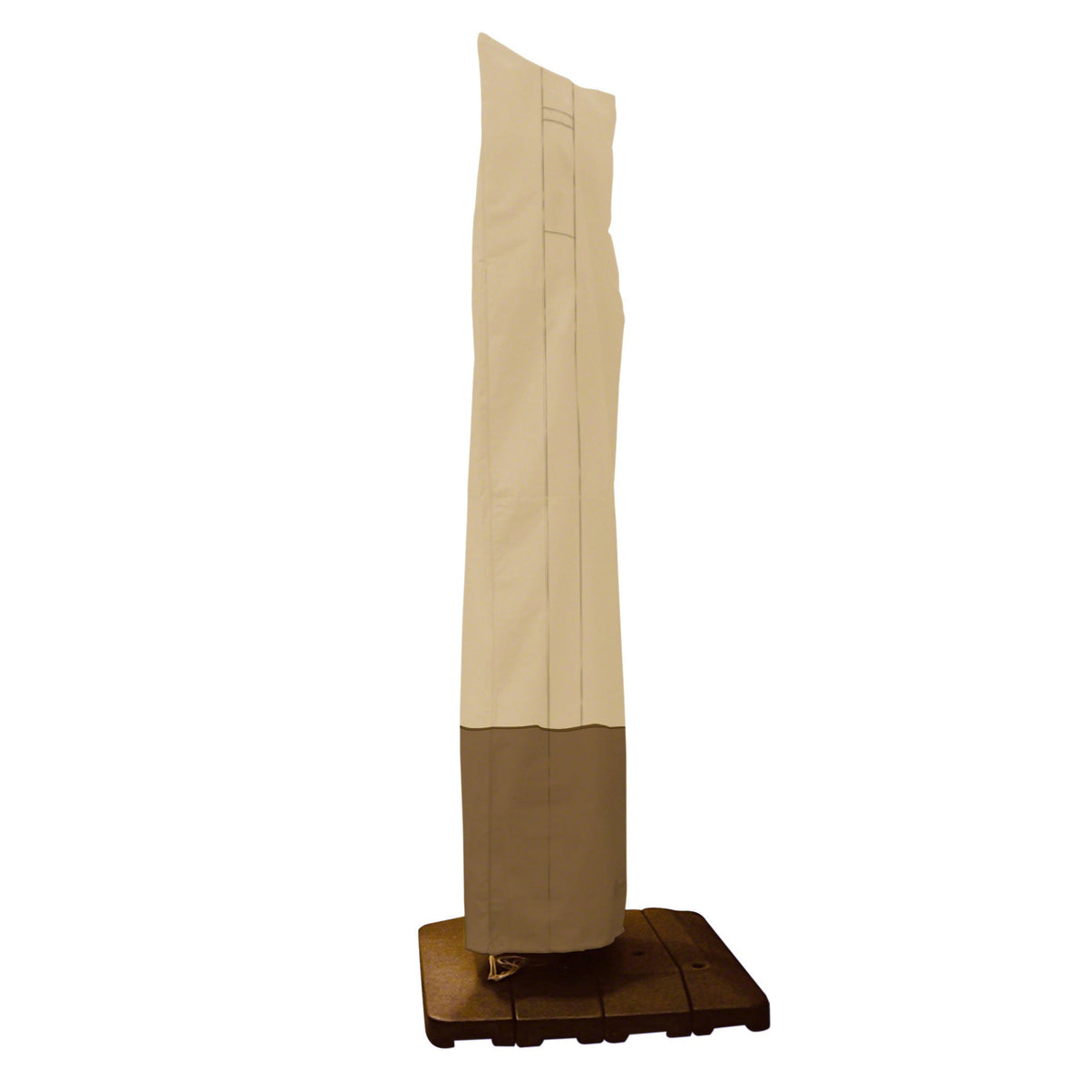 Classic Accessories Veranda umbrella cover 13-foot dia top shields from rain and sun.