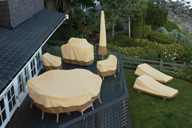 Classic Accessories Veranda dark splash guard keeps the lower edge tidy.