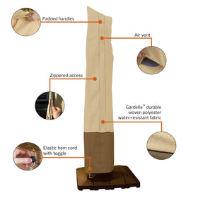Classic Accessories Veranda hem cord detail supports snug, secure fit.