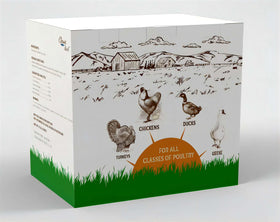 Classic Flock BSFL product label highlights natural protein source