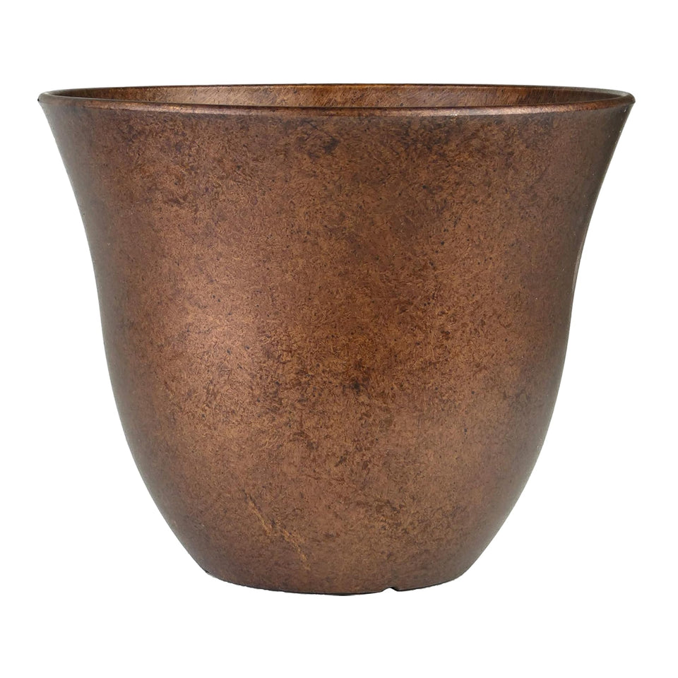 Classic Home and Garden Honeysuckle resin planter with a faux ceramic finish, ideal for indoor or outdoor display.