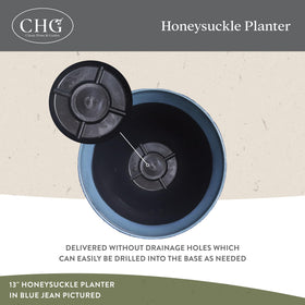 Drill-out drainage option demonstrates customizable watering for herbs and flowers.