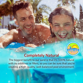 CLASSIC SAND & PLAY pool filter sand compatible with above and inground systems.