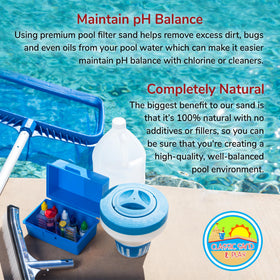 CLASSIC SAND & PLAY residential pool filtration scene with clearer water.
