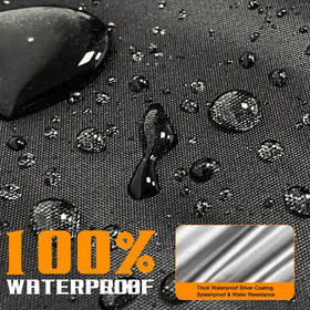 ClawsCover windproof buckle straps illustrate secure fit in strong winds.