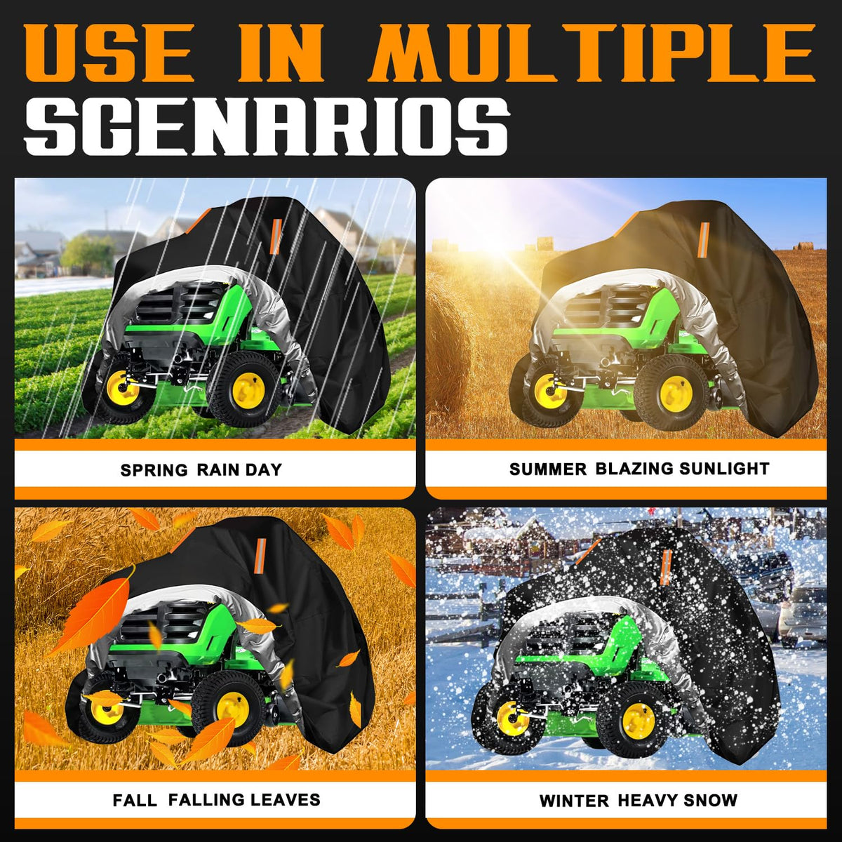 ClawsCover reflective stripes improve nighttime visibility when stored