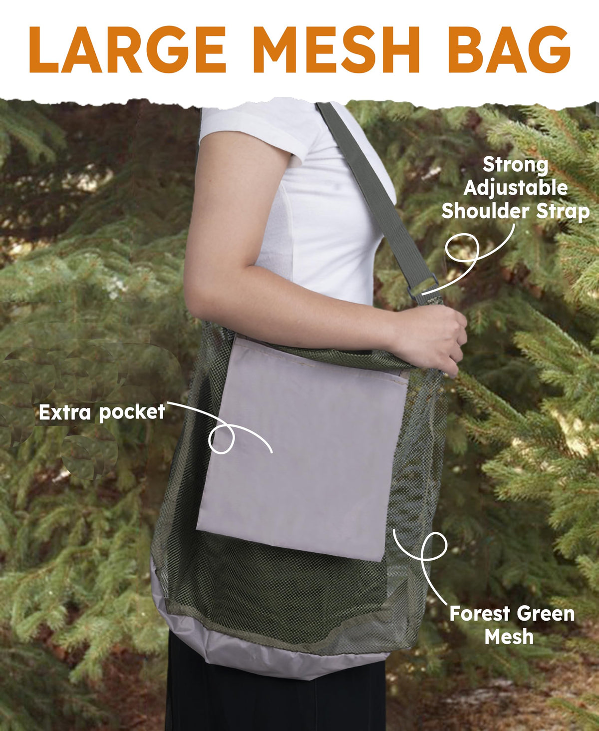 CLAYNIX compact foraging pouch fits pockets or belts for quick reach