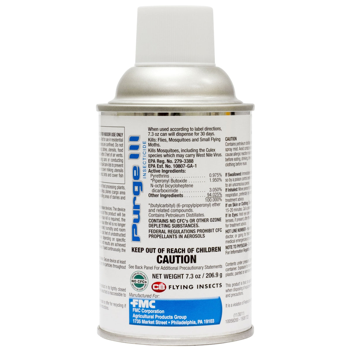 Clean Air Purge III insecticide aerosol can for long-lasting flying insect control up to 30 days