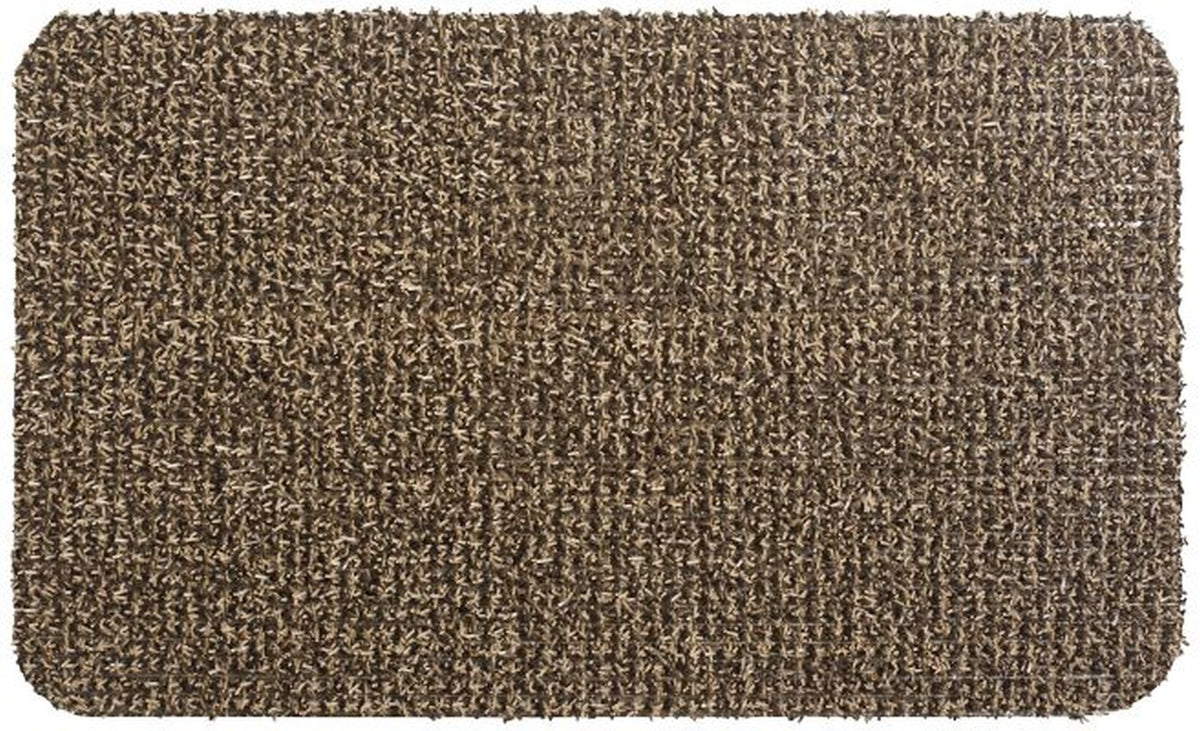 Clean Machine AstroTurf door mat in Sandbar guards entryways against dirt