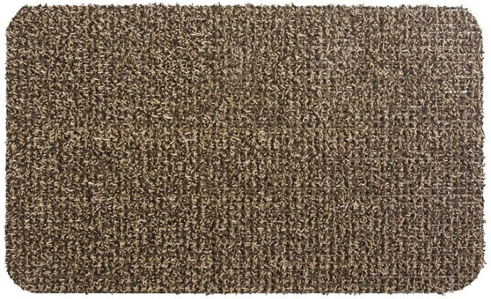 Clean Machine AstroTurf door mat in Sandbar guards entryways against dirt