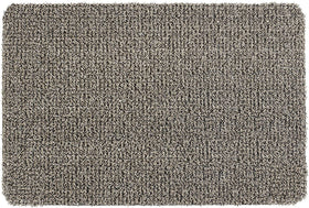 Clean Machine astroturf dirt trapper doormat front view with grass-blade scrapers capturing dirt
