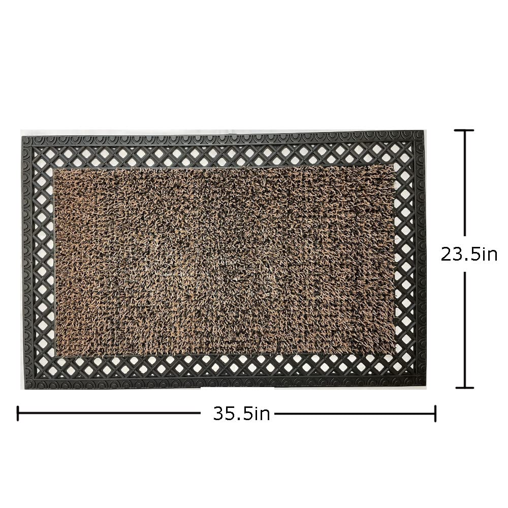 Clean Machine indoor entry mat in foyer keeps floors tidy.