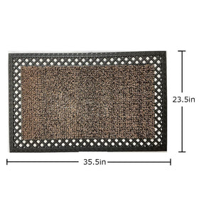 Clean Machine indoor entry mat in foyer keeps floors tidy.