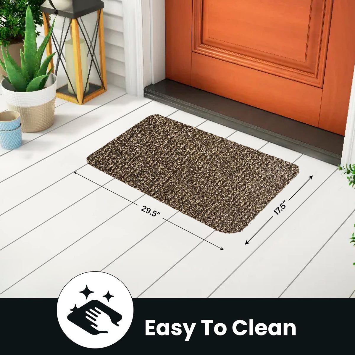 Clean Machine triple cleaning action helps keep floors tidy inside and out
