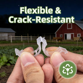 CLEANGOR 300-pack clips enabling quick one-hand application for garden setup