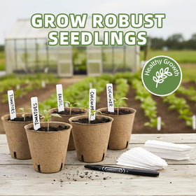 Drainage holes in CLEANGOR seed starter pots help prevent overwatering.