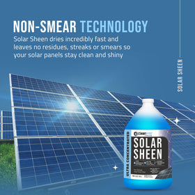 CLEANTITE Solar Panel Cleaner kit ready-to-spray solution in action.
