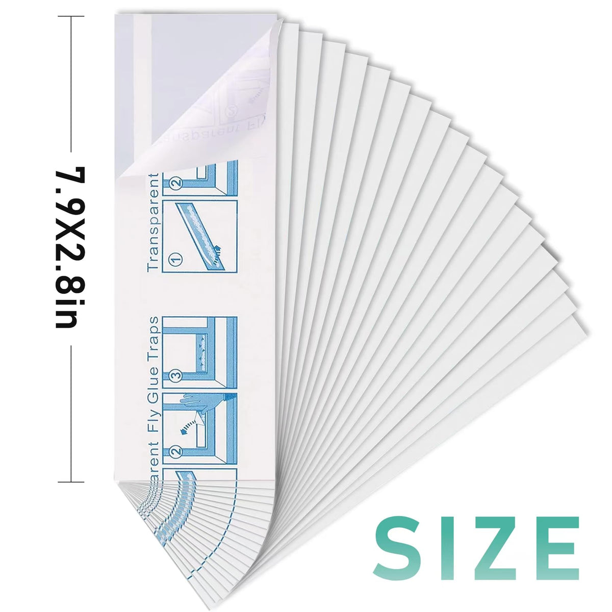 Cleanuper trap glue close-up demonstrates effective sticking on glass surfaces.