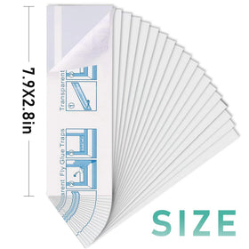 Cleanuper trap glue close-up demonstrates effective sticking on glass surfaces.