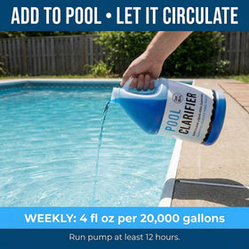 Clear Works Pool Clarifier suitable for above-ground pools