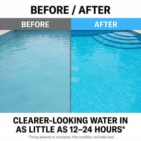 Clear Works Pool Clarifier filter-system compatibility with different pool filters