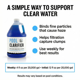 Clear Works Pool Clarifier effective in inground pool care