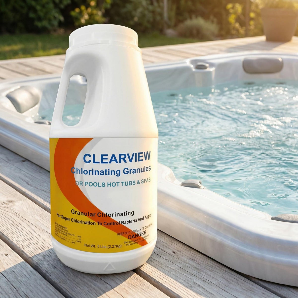 Five-pound packaging for easy storage and dosing
