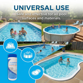 ClearView 1-inch tablets ideal for vinyl pools and saltwater systems.