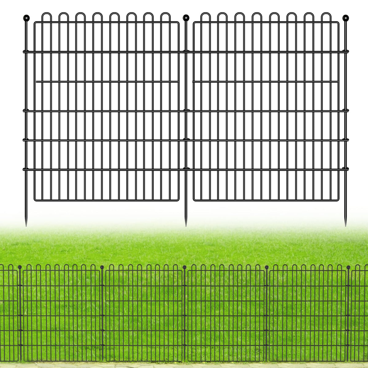 CLEASO 5-panel no-dig fence installation demonstrates quick, tool-free setup for your yard