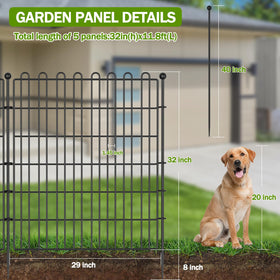 CLEASO decorative metal garden fence panel closeup highlights durable panels and refined design