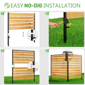 CLEASO decorative fence panels for patios and backyards.