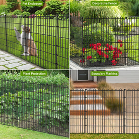 CLEASO portable dog fence easily repositions for seasonal outdoor spaces