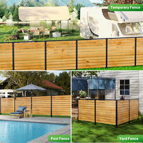 CLEASO natural wood grain enhances garden aesthetics.