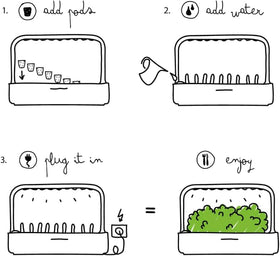 Click and Grow water-tank setup enables easy, clean at-home herb gardening