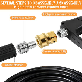 CLIO brass fittings rated to 5,000 PSI for tough outdoor cleaning tasks.