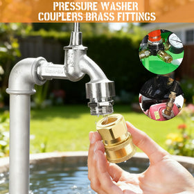 Compatible with most pressure-washer equipment for faster setup.