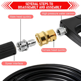 Close-up of CLIO brass fittings showing precise threading detail.