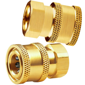 CLIO brass pressure-washer coupler with 1/4-inch quick connect to female NPT for secure, leak-free operation.