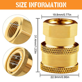 CLIO brass quick-connect ball-lock design ensures solid connection and minimal leaks.