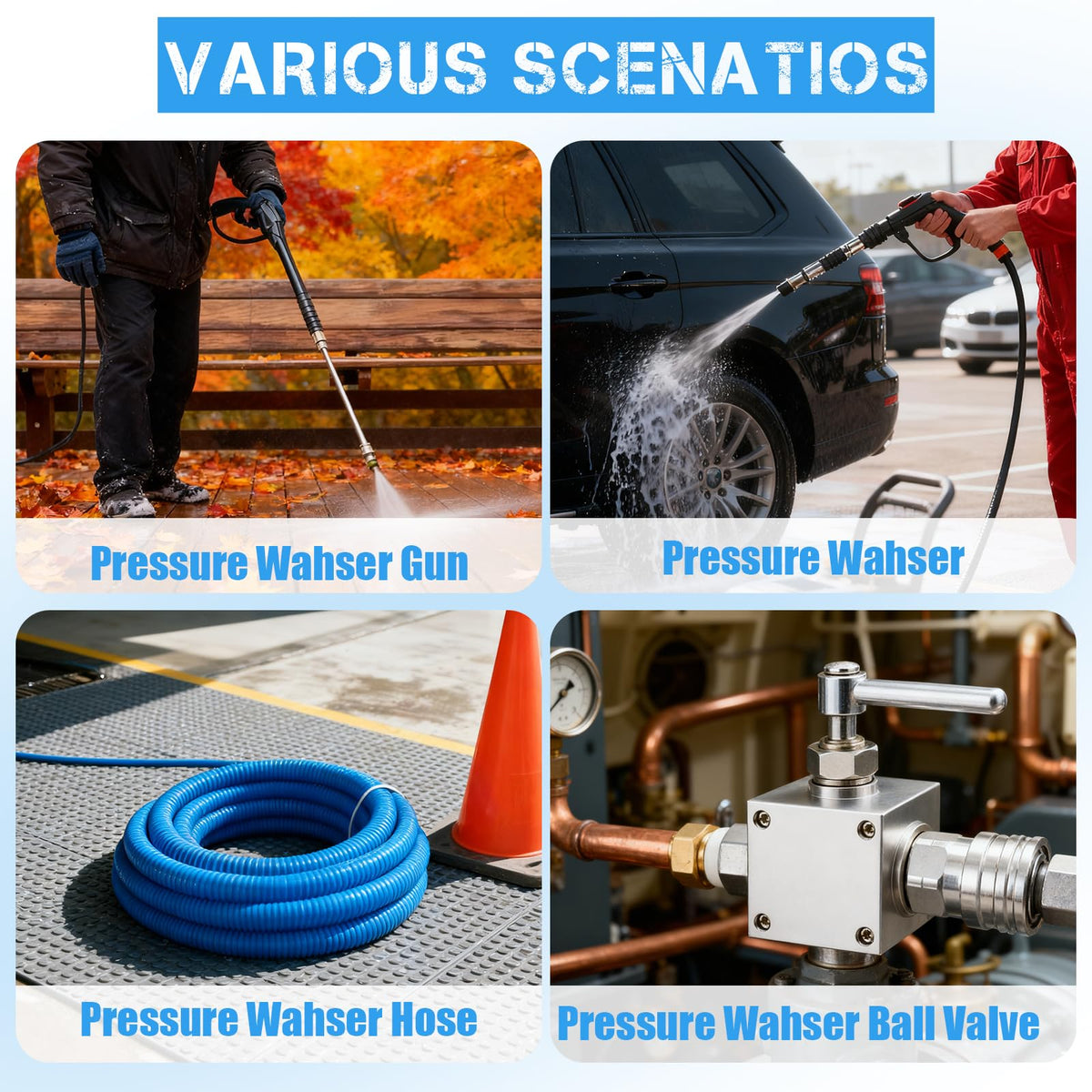 CLIO compatibility with hose reels, pumps, valves, and wands