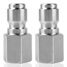 Packaged CLIO pressure washer coupler set for versatile use