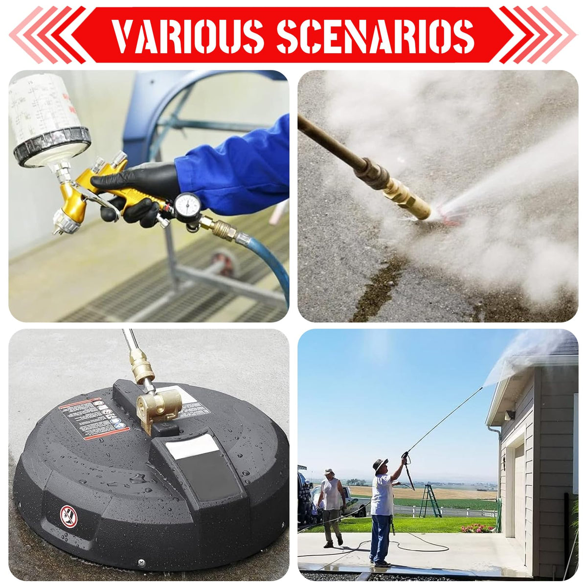 CLIO brass fittings ready for durable, reliable pressure washing setups.