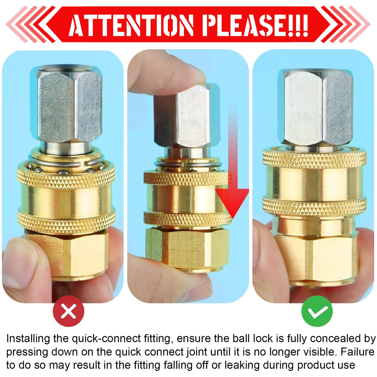 CLIO brass pressure washer fittings for hose and accessory adaptability.
