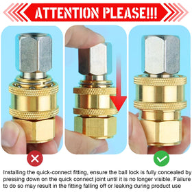 CLIO brass pressure washer fittings for hose and accessory adaptability.