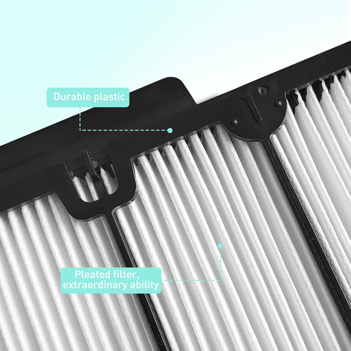High-efficiency filtration helps capture fine debris from pool water.